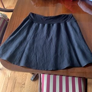 Olivia Moon Linen Blend Elastic Band Skirt- Size L